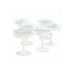 Fltes  champagne - loberon - macomb - lot de 6 - verre transparent - motif de vigne grav