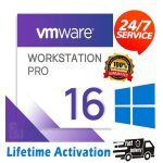 Logiciels - vmware - workstation 16 pro - cl� licence a vie - t�l�chargement - windows linux - virtualisation ...
