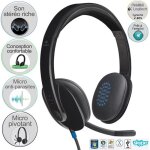 Logitech casque filaire usb stereo - h540