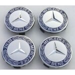 Logo 75mm blue origine centre de roue jante cache moyeu emblme pour mercedes benz