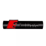 Logo accessoire pour voiture audi sline noir brillant autocollant original 15x73mm