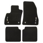 Tapis de sol - logo - fiat 500l - velours noir - 4 pièces - ajustement précis Tapis de sol - logo - fiat 500l - velours noir - 4 pièces - ajustement précis