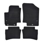 Tapis de sol - logo - hyundai i20 - velours noir - 4 pices - antidrapant et impermable