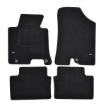 Tapis de sol - logo - hyundai i30 - velours noir - 4 pices - ajustement prcis