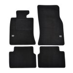 Tapis de sol - logo - mini cooper - velours noir - 4 pices - ajustement prcis