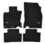Tapis de sol - logo - nissan qashqai - velours noir - 4 pices - antidrapant - sur mesure