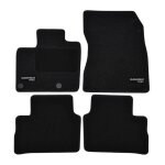 Tapis de sol - logo - nissan qashqai - velours noir - 4 pices - antidrapant