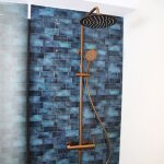 Lollipop ii 250 colonne de douche m�canique - cuivre bross� - essebagno