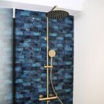 Lollipop ii 250 colonne de douche m�canique - or bross� - essebagno