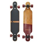 Longboard apollo bali wood ? planche de cruising stable pour adultes et ados twintip dropthrough ? 39 ...