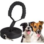 Longe pour chien - longe chien - 10m - nylon rsistant - poigne rembourre - mousqueton robuste