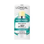 Lor�al paris bright reveal stick anti - uv spf50 + anti - taches vitamine e 9ml