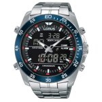 Lorus rw623ax9 analogue - digitale alarme chronographe montre homme 46mm 10atm