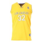 Los angeles 32 maillot de basket jaune homme sport zone Los angeles 32 maillot de basket jaune homme sport zone