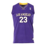 Los angeles maillot de basket violet / jaune homme sport zone Los angeles maillot de basket violet / jaune homme sport zone