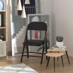 Lot de 1 chaise pliante à dossier en cuir de pu - gain de place - avec le confort dune assise et dun ... Lot de 1 chaise pliante à dossier en cuir de pu - gain de place - avec le confort dune assise et dun ...