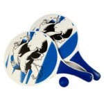 Lot de 1 + 1 paires de raquettes de plage avec 2 balles ? offre spciale ? plastique rigide sans bpa ...