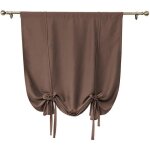 Lot de 1 rideau court occultant uni à nouer rideau romain uni pour petites fenêtres - a433 Lot de 1 rideau court occultant uni à nouer rideau romain uni pour petites fenêtres - a433