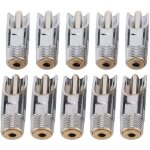 Lot de 10 abreuvoirs automatiques en acier inoxydable pour porcs avec bouchon en cuivre et bec de canard ...