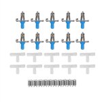 Lot de 10 abreuvoirs pour lapins tétines outil deau potable ressorts à double suspension Lot de 10 abreuvoirs pour lapins tétines outil deau potable ressorts à double suspension