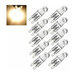 Lot de 10 ampoules filament g9 40w - capsule halog�ne - 220 / 240v