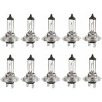 Lot de 10 ampoules halognes led 12v h7 55w longue dure blanc feux de croisement pour voiture couleurs ...