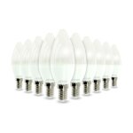 Lot de 10 ampoules led e14 5. 5w equivalent 40w 470lm - temp�rature de couleur - blanc neutre 4000k