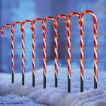 Lot de 10 batons lumineux de noël led en forme de canne a sucre pour jardin - decoration de noël - errolves ... Lot de 10 batons lumineux de noël led en forme de canne a sucre pour jardin - decoration de noël - errolves ...