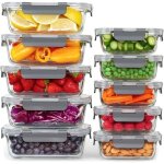 Lot de 10 boites repasboites de conservation alimentaire pour préparer des repas sainsboites en verre ... Lot de 10 boites repasboites de conservation alimentaire pour préparer des repas sainsboites en verre ...