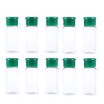 Lot de 10 bouteilles dassaisonnement en plastique pour pices poivrires pots  sel condiments pour barbecue ...