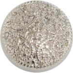 Lot de 10 boutons  coudre  queue ronds 15 mm couleur argent ouverture 3 mm en plastique mercerie couture ...