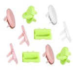 Lot de 10 cache - prises en abs pour 2 et 3 trous protection de scurit lectrique pour la maison
