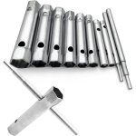 Lot de 10 clés tubulaires 6 à 22 mm clés à bougie pour visser la bougie démontage / montage de robinetterie ... Lot de 10 clés tubulaires 6 à 22 mm clés à bougie pour visser la bougie démontage / montage de robinetterie ...