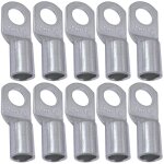 Lot de 10 cosses electriques à oeillet tubulaire - oeil - Ø6mm - non isolées - pour conducteur 16mm² ... Lot de 10 cosses electriques à oeillet tubulaire - oeil - Ø6mm - non isolées - pour conducteur 16mm² ...