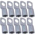 Lot de 10 cosses electriques à oeillet tubulaire - oeil - Ø8mm - non isolées - pour conducteur 25mm² ... Lot de 10 cosses electriques à oeillet tubulaire - oeil - Ø8mm - non isolées - pour conducteur 25mm² ...