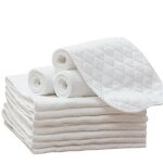 Lot de 10 couches bavoirs chiffons en mousseline débarbouillettes absorbantes couches pliantes pour bébé ... Lot de 10 couches bavoirs chiffons en mousseline débarbouillettes absorbantes couches pliantes pour bébé ...