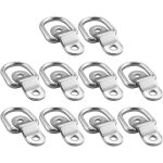 Lot de 10 crochets darrimage en forme de d pour voiture camion remorque bateau cargaison anneaux en d ...