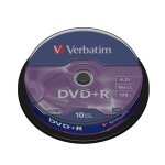Lot de 10 dvd + r verbatim 47go x16