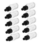 Lot de 10 flacons compte - gouttes en verre transparent de 15 ml pour huiles essentielles parfums et ...