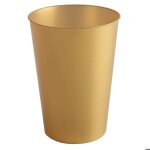 Lot de 10 gobelets plastique rigide 23cl or