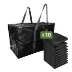Pack and move - lot 10 grands sacs dmnagement rangement et transport ultra rsistant - rutilisable ...