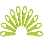 Lot de 10 lames de rechange en plastique jaune - t�te double lames dentel�es - pour coupe - bordures ...