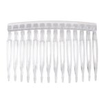 Lot de 10 peignes � cheveux en plastique transparent pour femmes