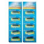 Lot de 10 piles alcaline 12v type 27a compatibles a27 - a27bp - a27s - ag27 - b - 1 - ca22 - el - 812 ...