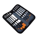 Lot de 10 pinceaux pour aquarelle peinture dessin pinceau angulaire kits pour ongles pinceau dart