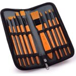 Lot de 10 pinceaux pour peintures acryliques pinceaux dartiste pour aquarelle peinture � lhuile pinceau ...