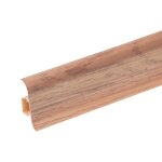 Lot de 10 plinthes goulotte passe - c�ble pvc 59 mm - 110 m avec angles raccords et but�es vieux noyer ...