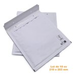 Lot de 10 pochettes ( enveloppes ) � bulles e / 5 : 210 x 265 mm en kraft blanc