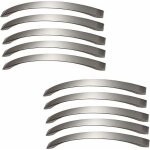 Lot de 10 poignee de meuble cuisine - chromes - poignes de porte nickel bross poignee de cuisine inox ...