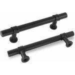 Lot de 10 poignee de meuble cuisine noir poignes noires entraxe 128mm poignet de porte cuisine poigne ...